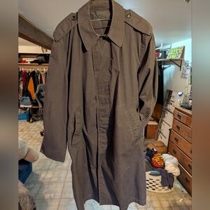 Elegant Black Men's Trench Coat